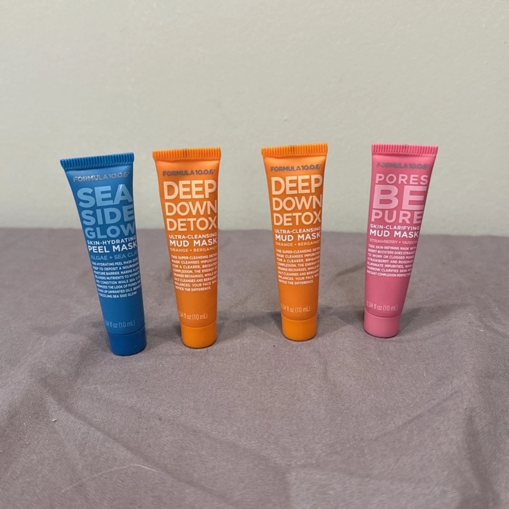 lot of 4 formula 10.0.6 travel face masks all sealed
